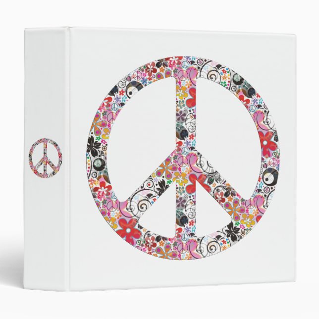 Flower Power Peace I Binder (Front/Spine)