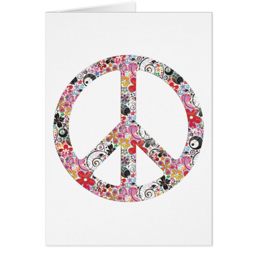 Flower Power Peace I Cards (Front)