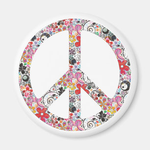 Flower Power Peace I Magnet