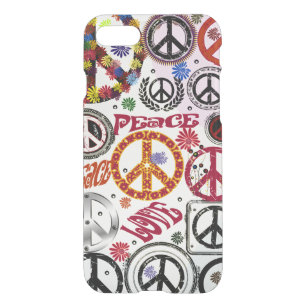 Flower Power Peace & Love Hippie iPhone SE/8/7 Case