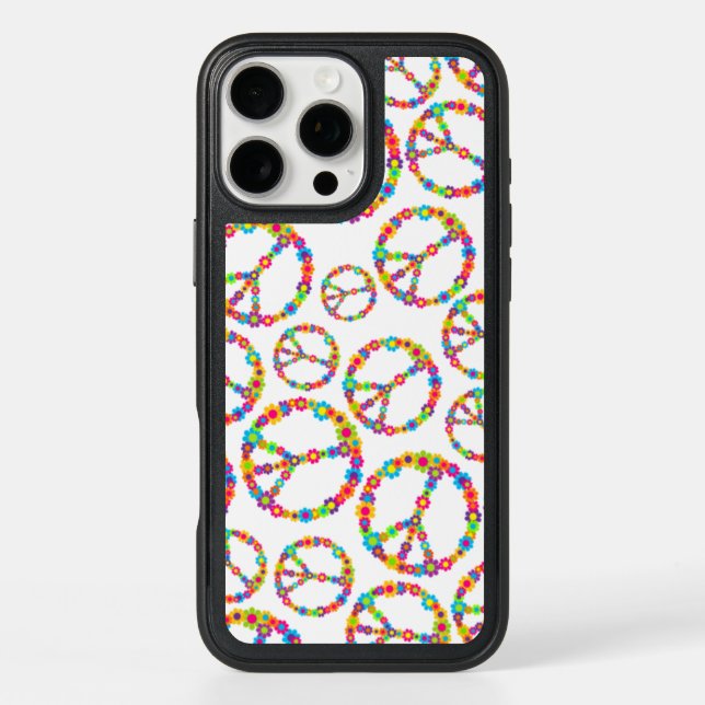 Flower Power Peace Otterbox iPhone Case (Back)