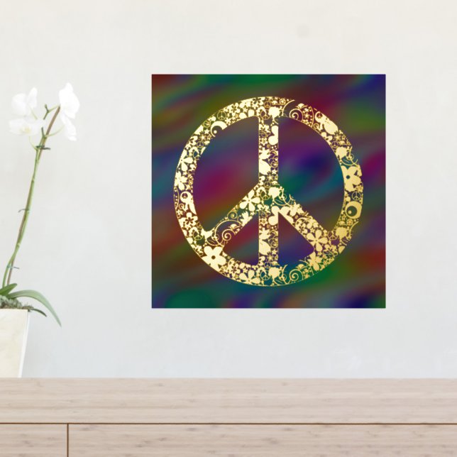 Flower Power Peace Sign 1 (In Situ (Entry Table))