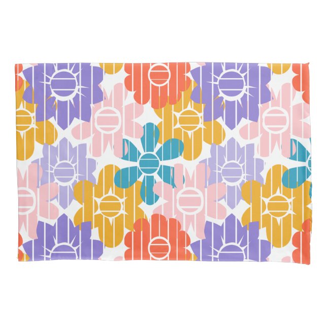 Flower Power  Pillow Case (Front)