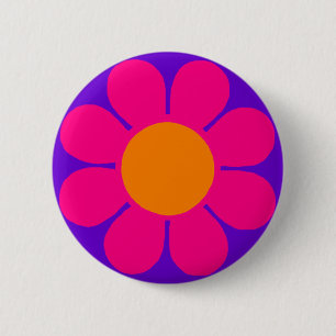 Flower Power Pinback Button