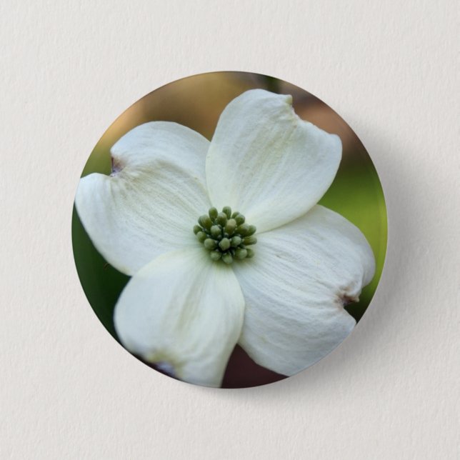 Flower power pinback button (Front)