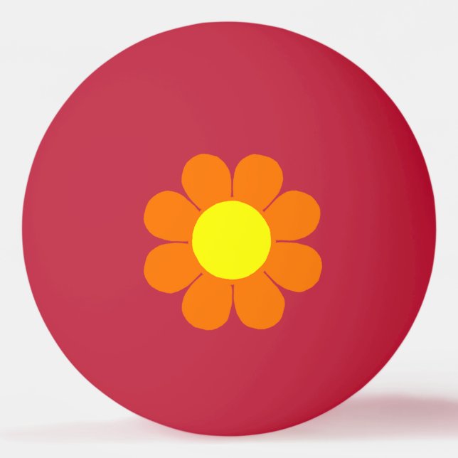 Flower Power Ping Pong Ball (Front)