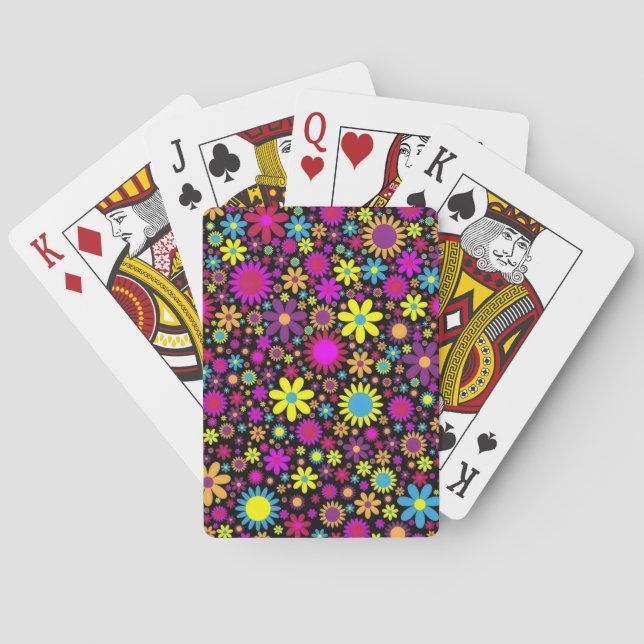 Flower Power Poker Cards (Back)