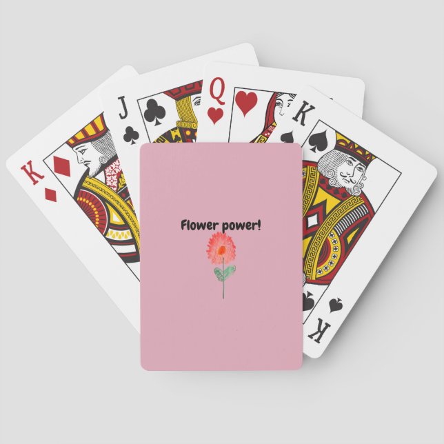 Flower Power Poker Cards (Back)
