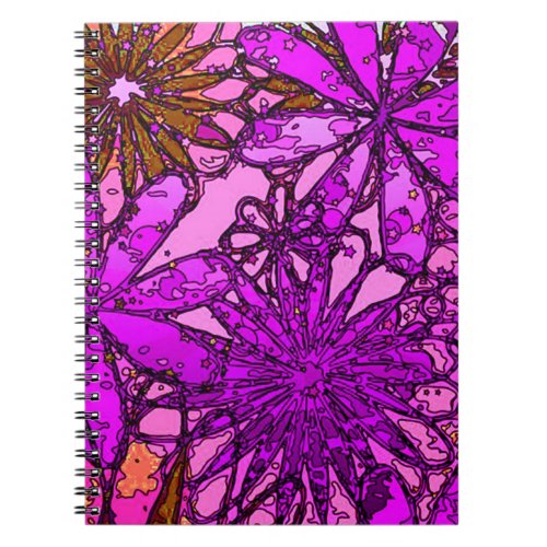 Flower Power Psychedelic Notebook