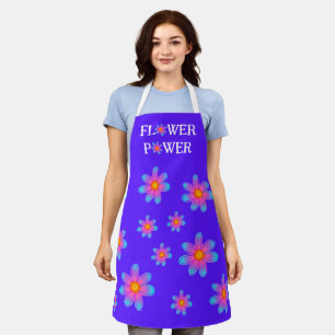 Flower Power Purple Apron