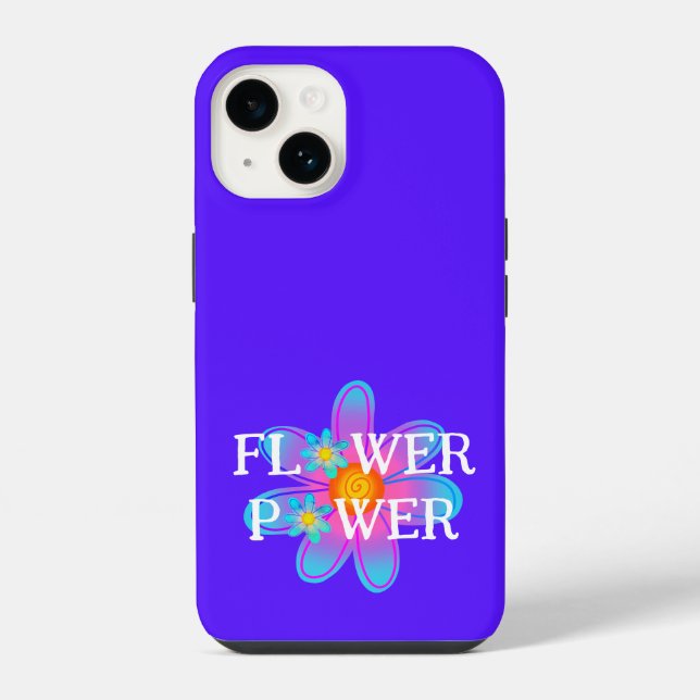 Flower Power Purple Iphone Case (Back)