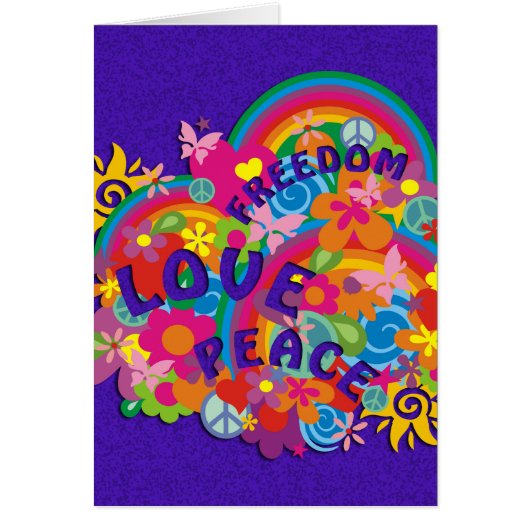 Flower Power Rainbow Cards (Front)