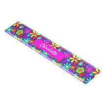 Flower Power Retro Floral Personalized