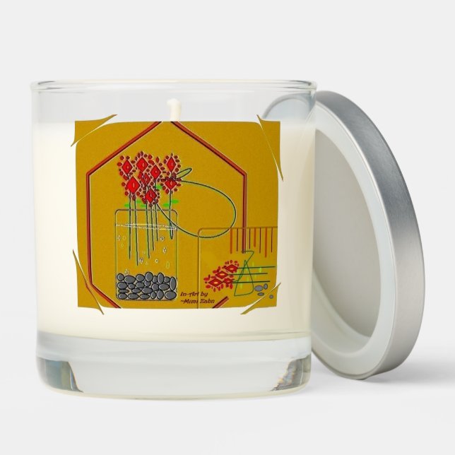 "Flower Power" Scented Jar Candle (Lid)