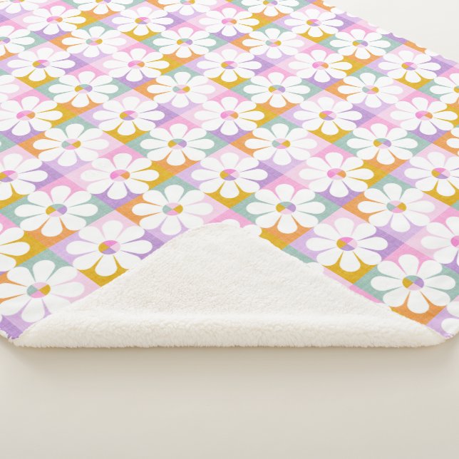 Flower power sherpa blanket (3/4)
