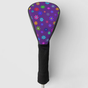 Flower Power Shower - colored pattern 1 Golf Head Cover