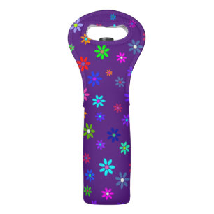 Flower Power Shower - colored pattern 1 Wine Bag