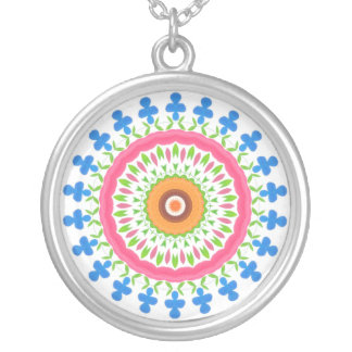 Flower Power Silver-plate Necklace