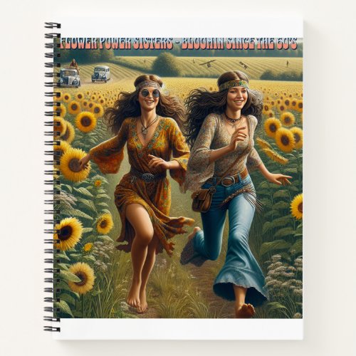 Flower Power Sisters Notebook