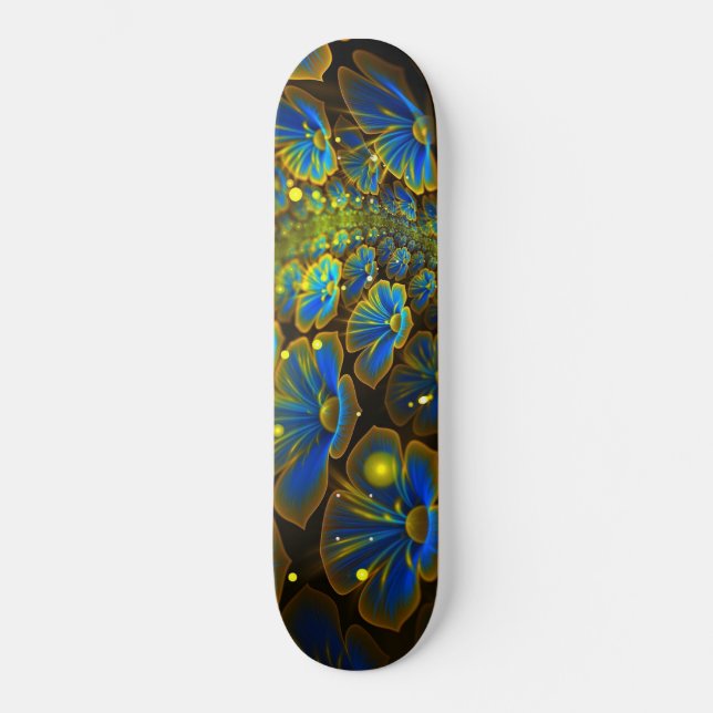Flower power skateboard deck (Front)