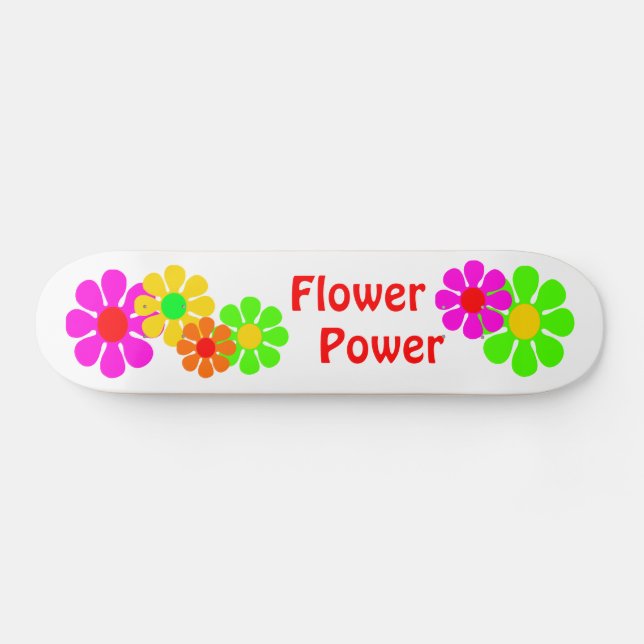 Flower Power Skateboard Deck (Horz)