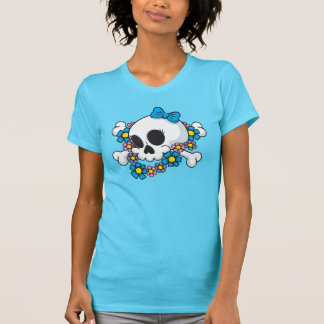 Flower Power Skull T-Shirt