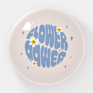 Flower Power Slogan Paperweight
