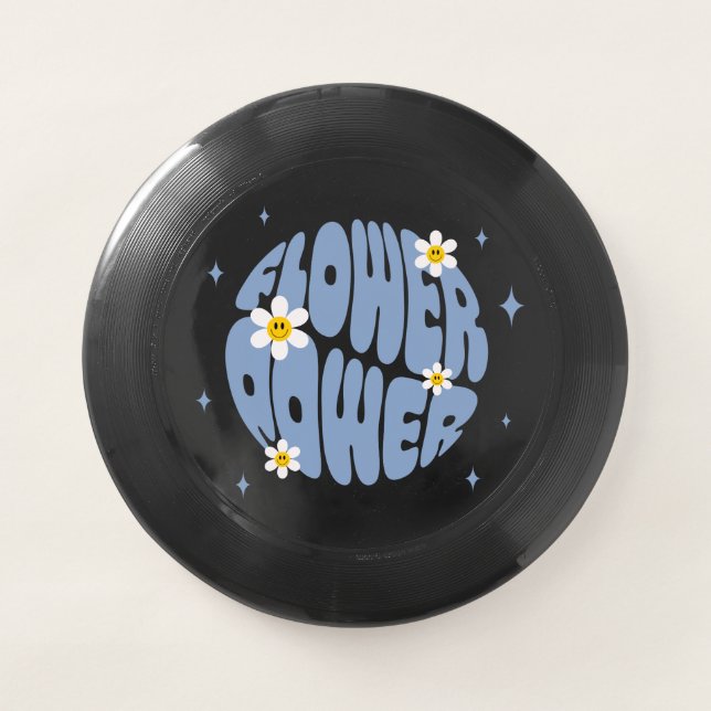 Flower Power Slogan Wham-O Frisbee (Front)
