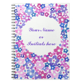 'Flower Power' Spiral Notebook to Personalize