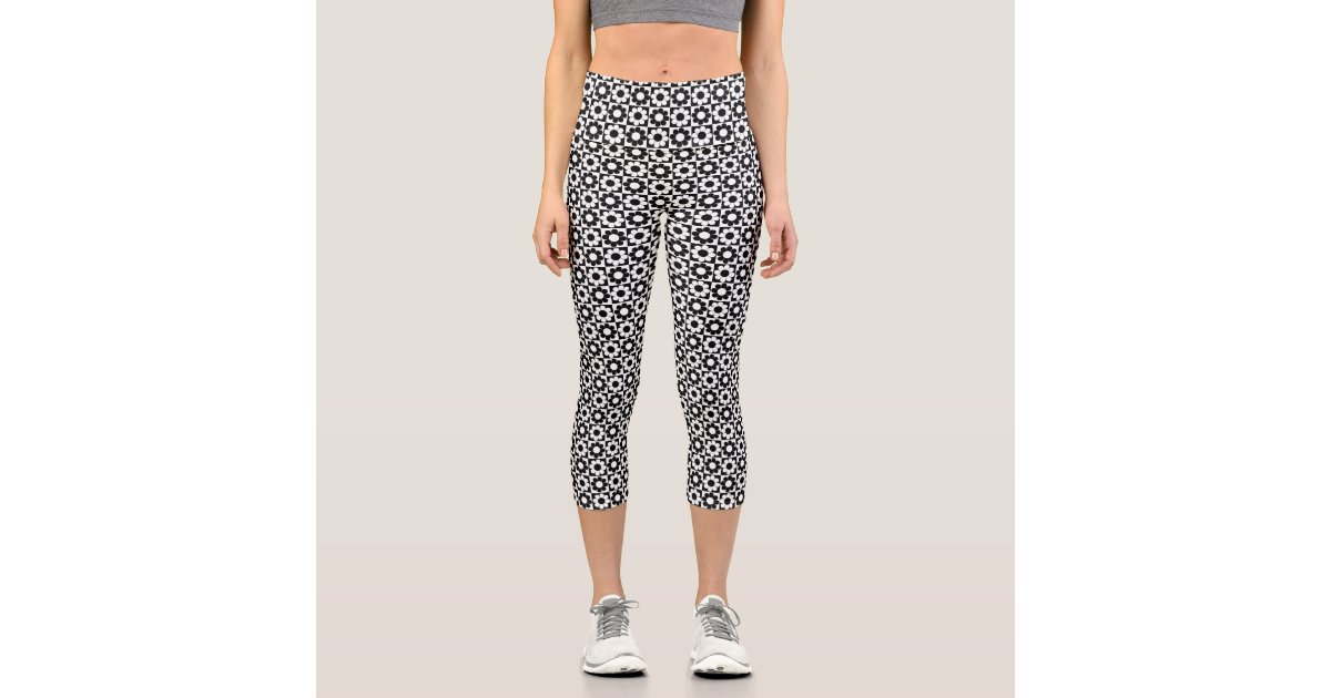 Flower Power Capri Leggings