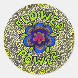 Flower Power Sticker
