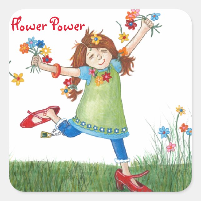 Flower Power Stickers (Front)