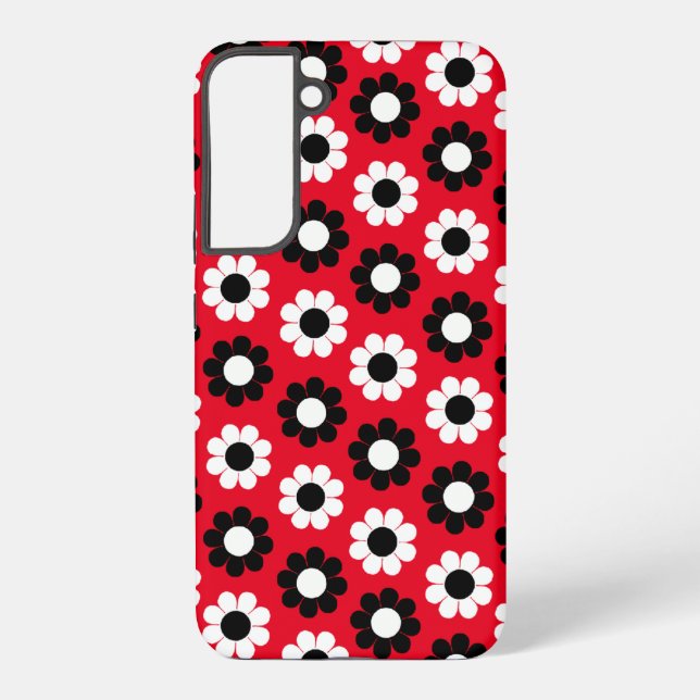 Flower Power Stripe Samsung Galaxy Case (Back)