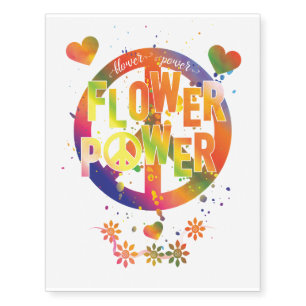 Flower Power Temporary Tattoos