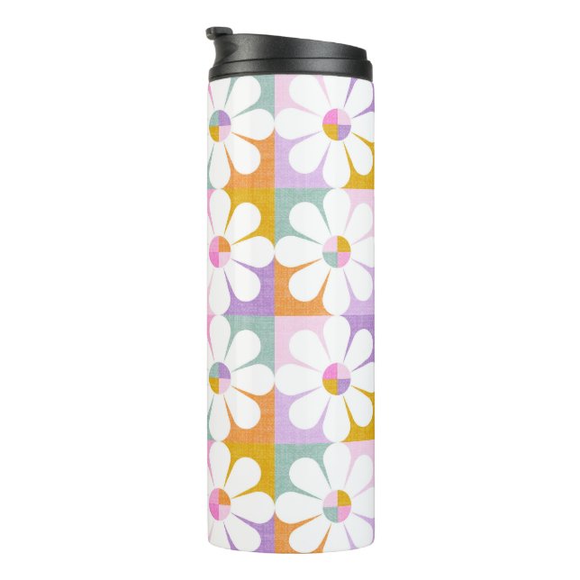 Flower power thermal tumbler (Rotated Right)