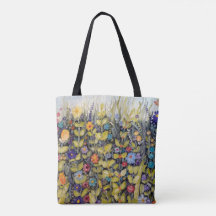 Flower power tote bag