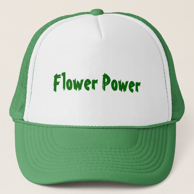 Flower Power Trucker Hat (Front)