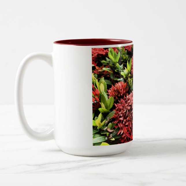 Flower Power Two-Tone Coffee Mug (Left)