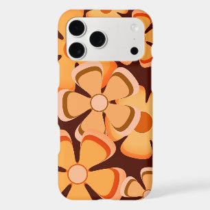Flower Power - Vintage 70's Retro Orange And Brown iPhone 17 Pro Max Case