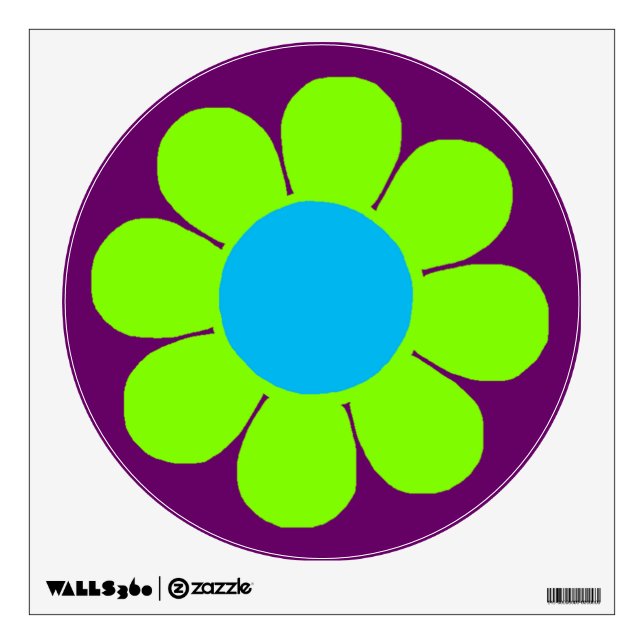 Flower Power Wall Sticker (Front)