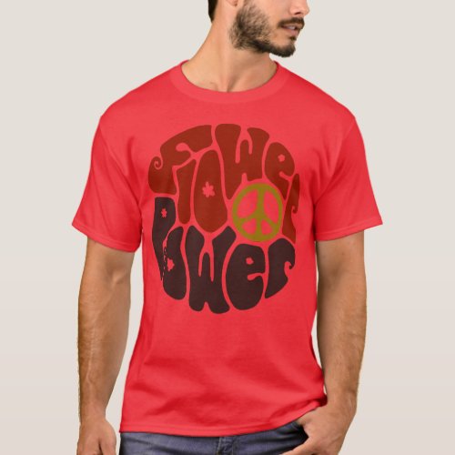 Flower Power Word Art 3 T_Shirt