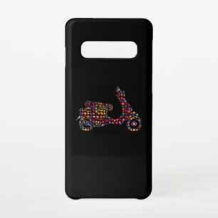 Flower Powered Motor-Scooter Motorcycle Samsung Galaxy S10 Case