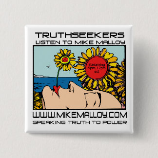 FLOWER POWR TRUTHSEEKER PINBACK BUTTON