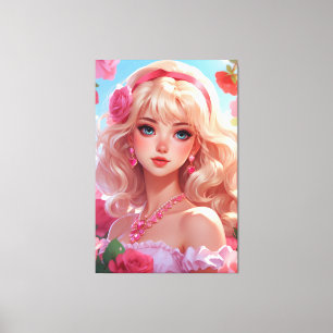 Flower Princess Canvas Print