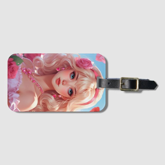 Flower princess  luggage tag (Front Horizontal)