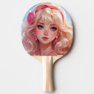Flower princess  ping pong paddle