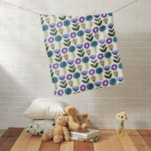 Flower Print Baby Blanket