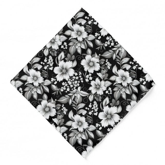 Flower Print Bandana (Front)
