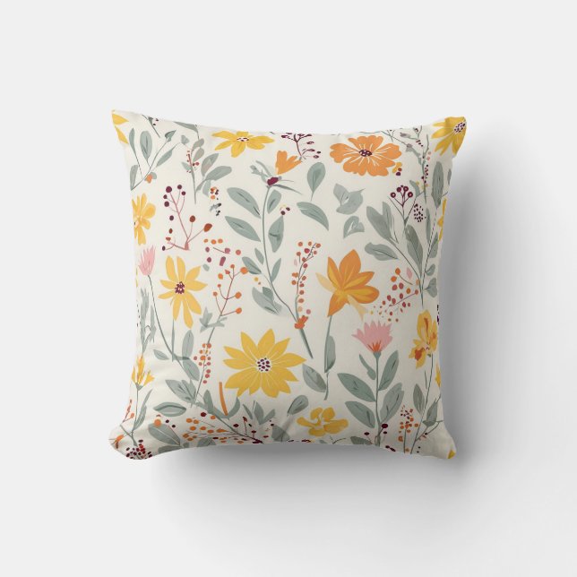 flower print cushion (Front)
