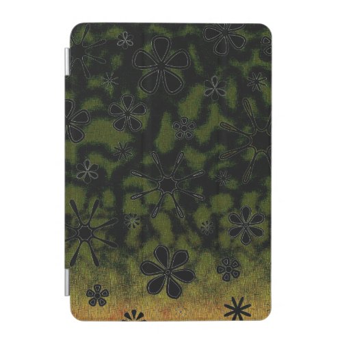 Flower Print Fire Green iPad Mini Cover